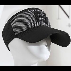 Black Sport Visor Hat Cap